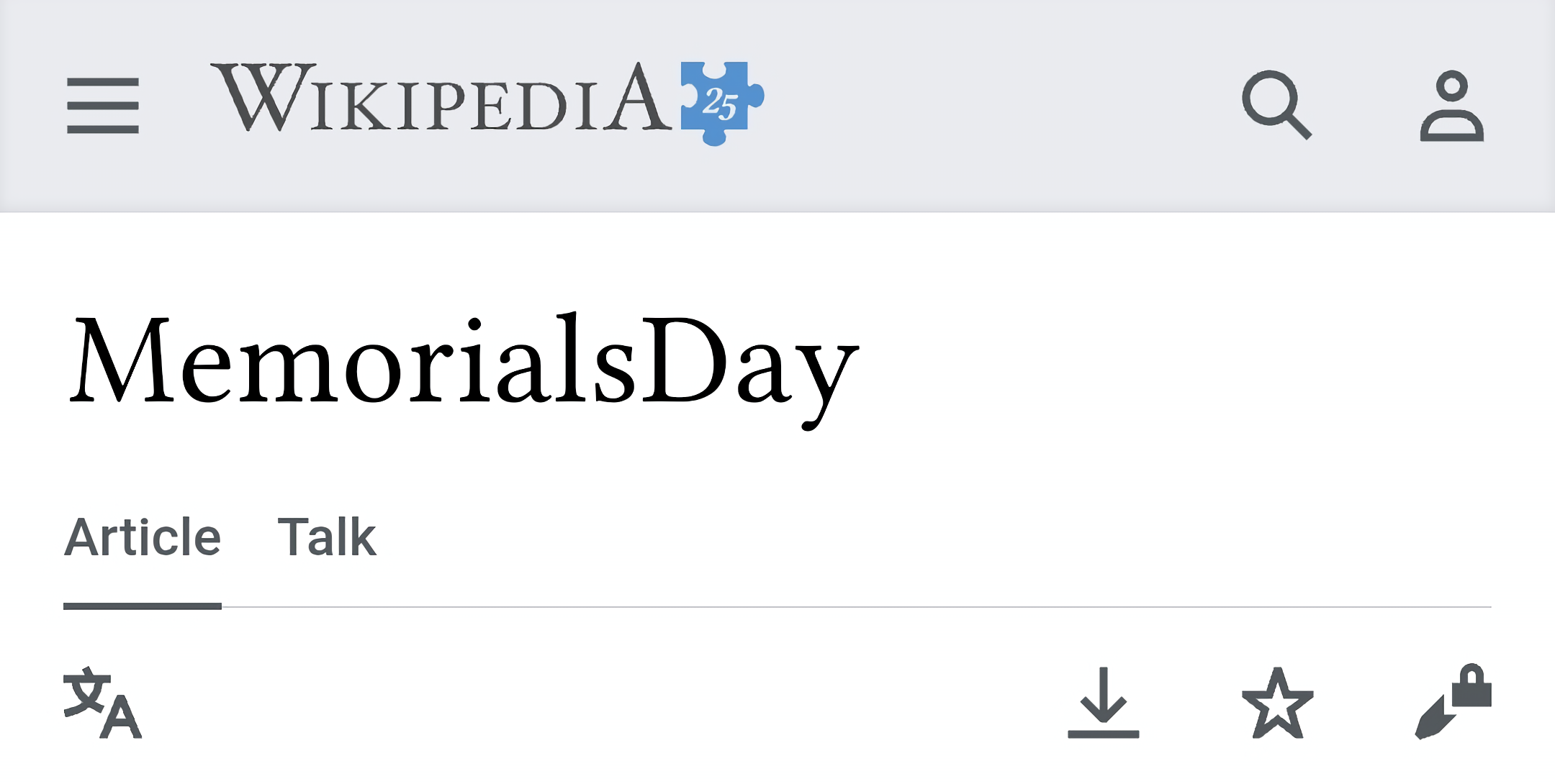 MemorialsDay