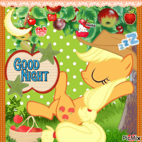 A picmix gif of Applejack from My Little Pony: Friendship is Magic.