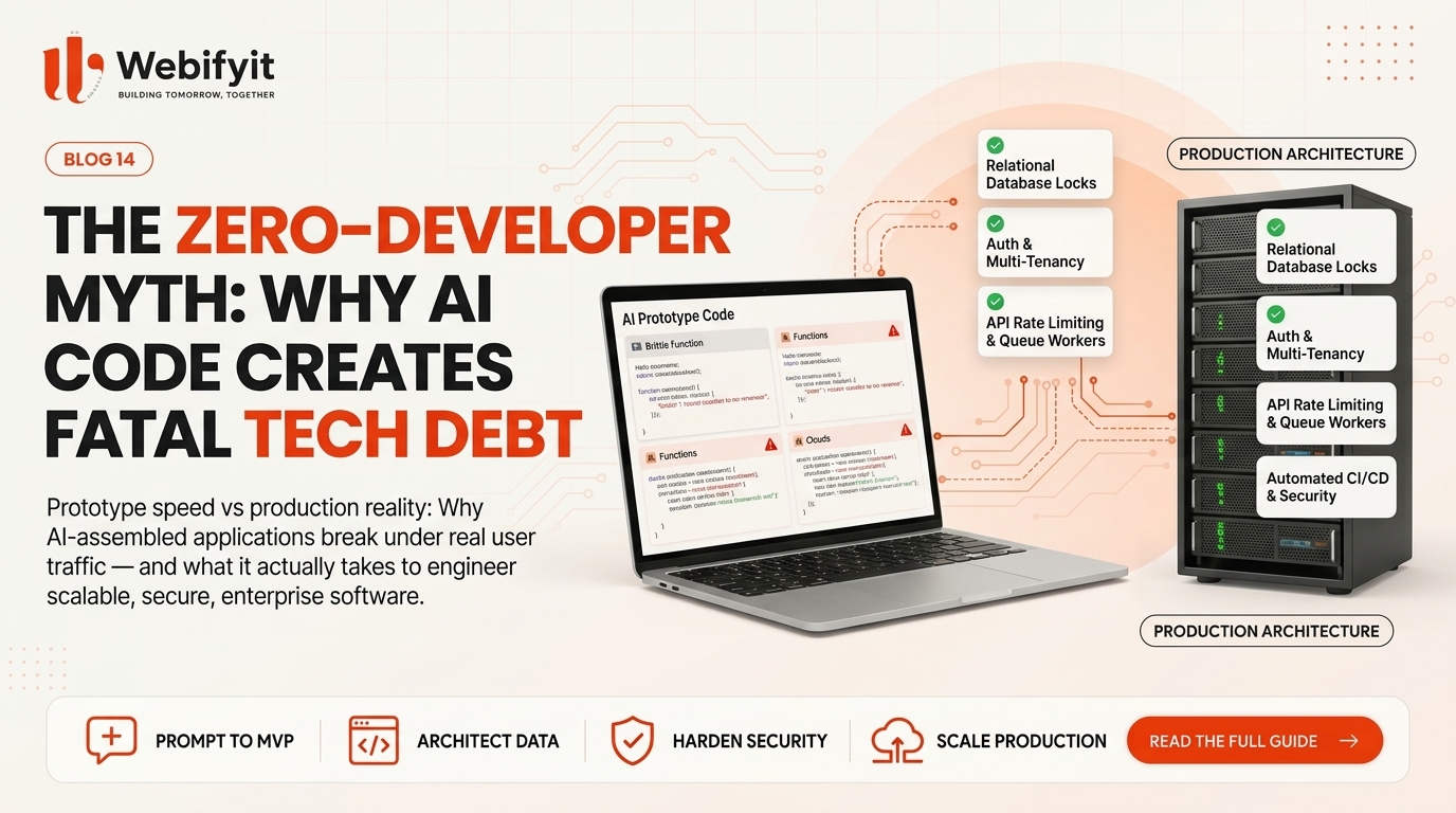 The Zero-Developer Myth: Why AI Code Creates Fatal Tech Debt and How to Engineer Scalable Software