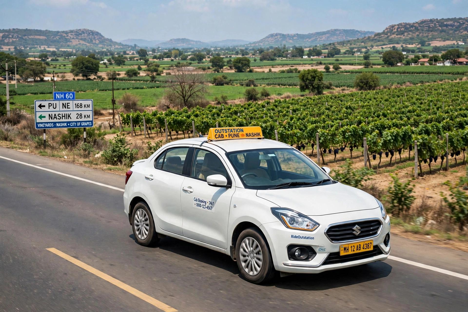 Weekly car rental for extended travel from Pune