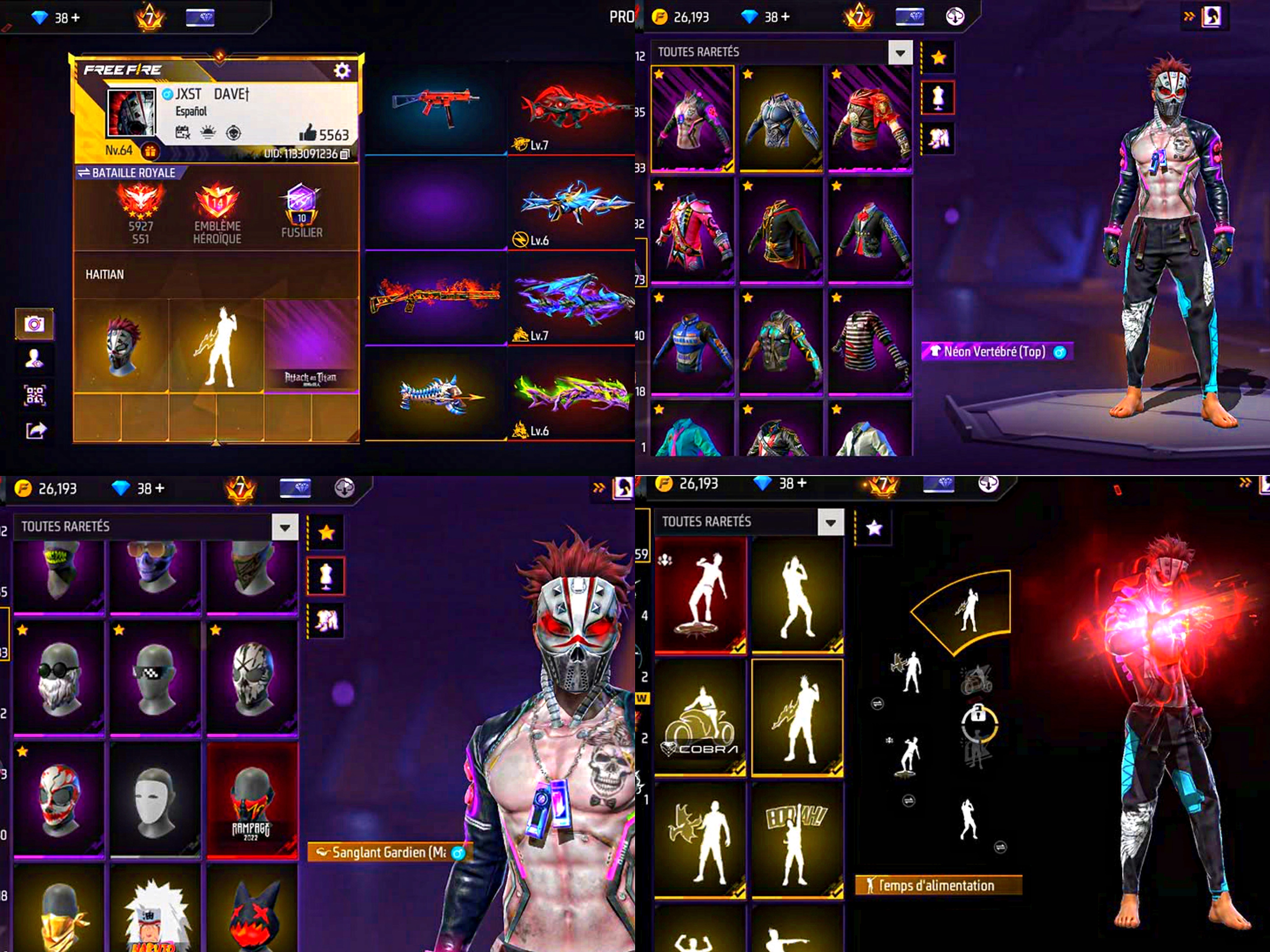 COMPTE FREE-FIRE 