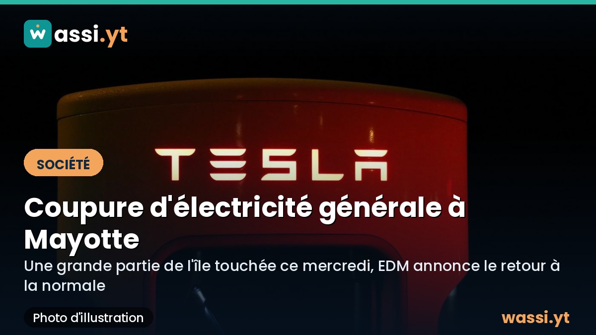 Électricité à Mayotte : vaste coupure ce mercredi, le courant rétabli
