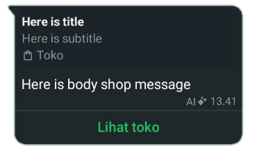 Example Shop Message
