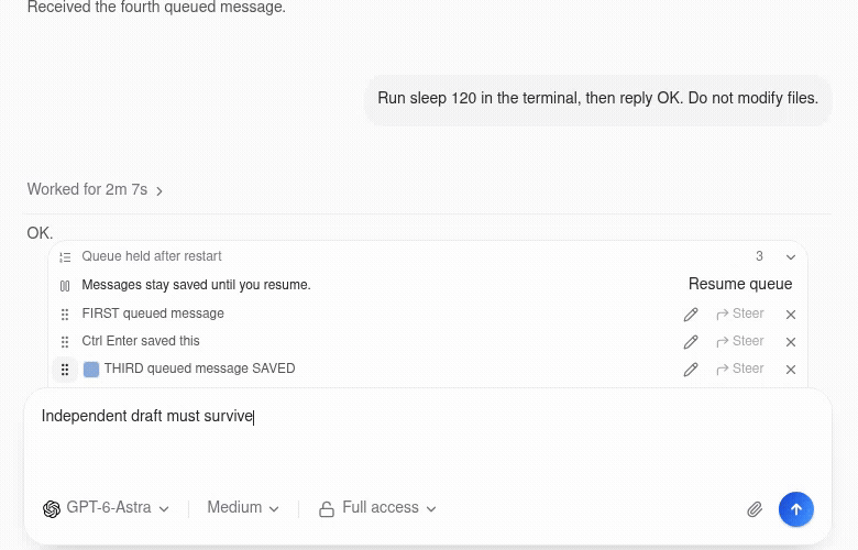 Recorded browser interaction testing queue edit cancellation and popup priority