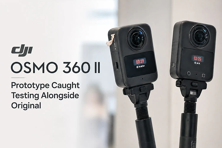 Nhìn Đầu Tiên DJI Osmo 360 II: Thiết Kế Mới Và Nâng Cấp Pin - Hình 1