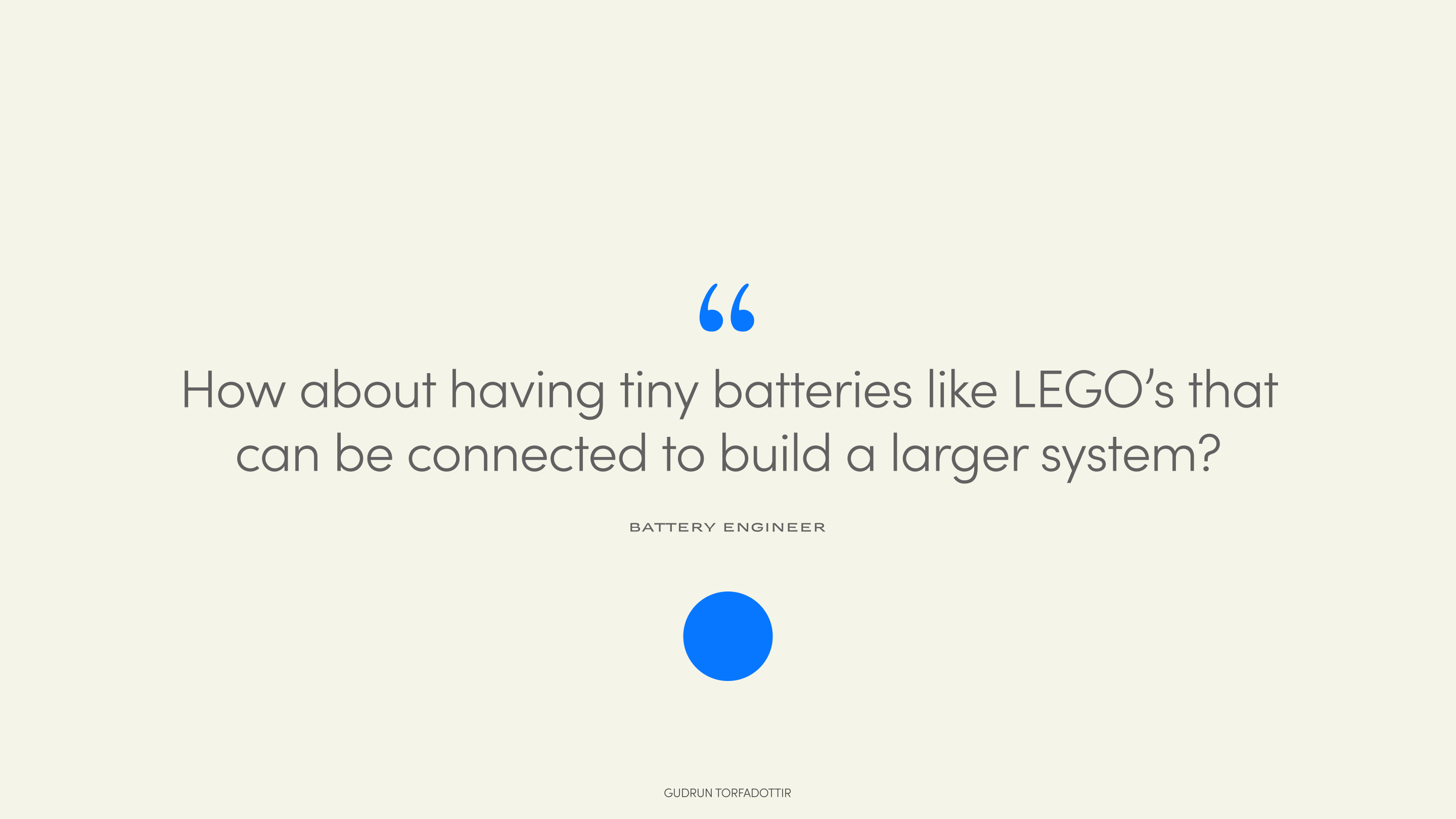 Feedback — Battery Engineer