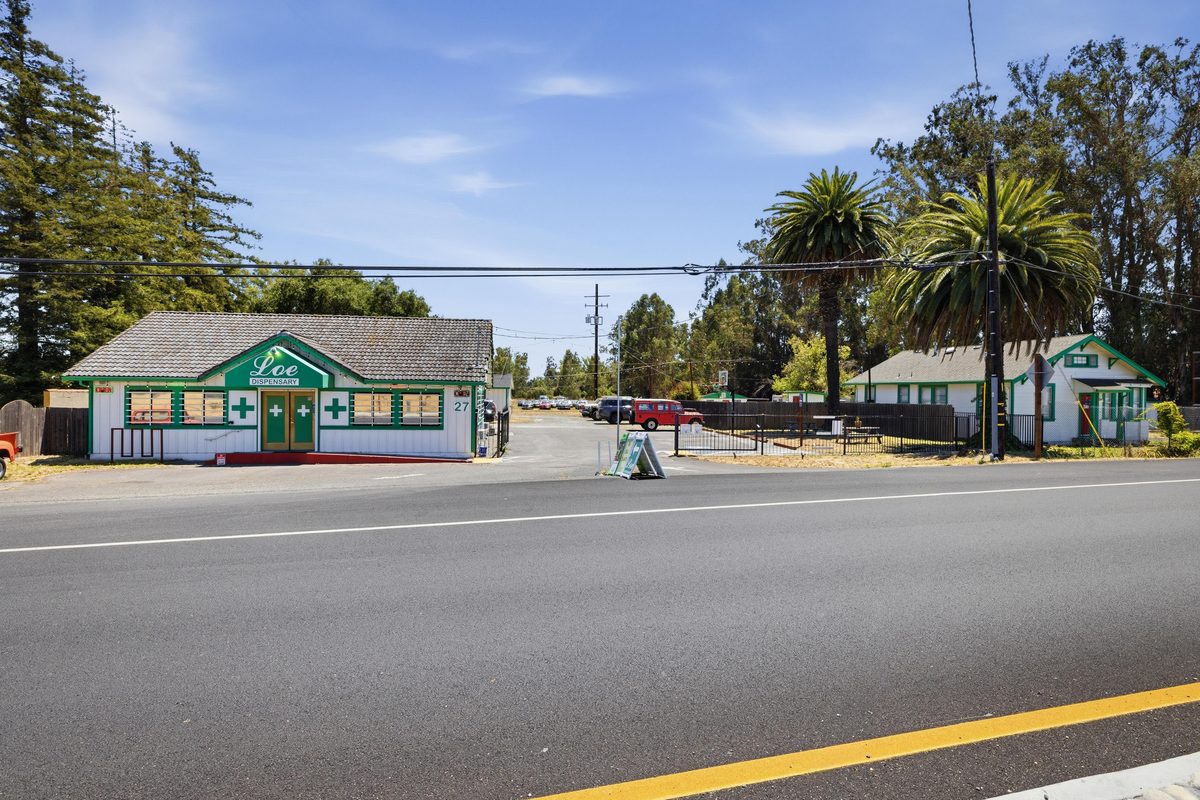 Frontage — dispensary and residence