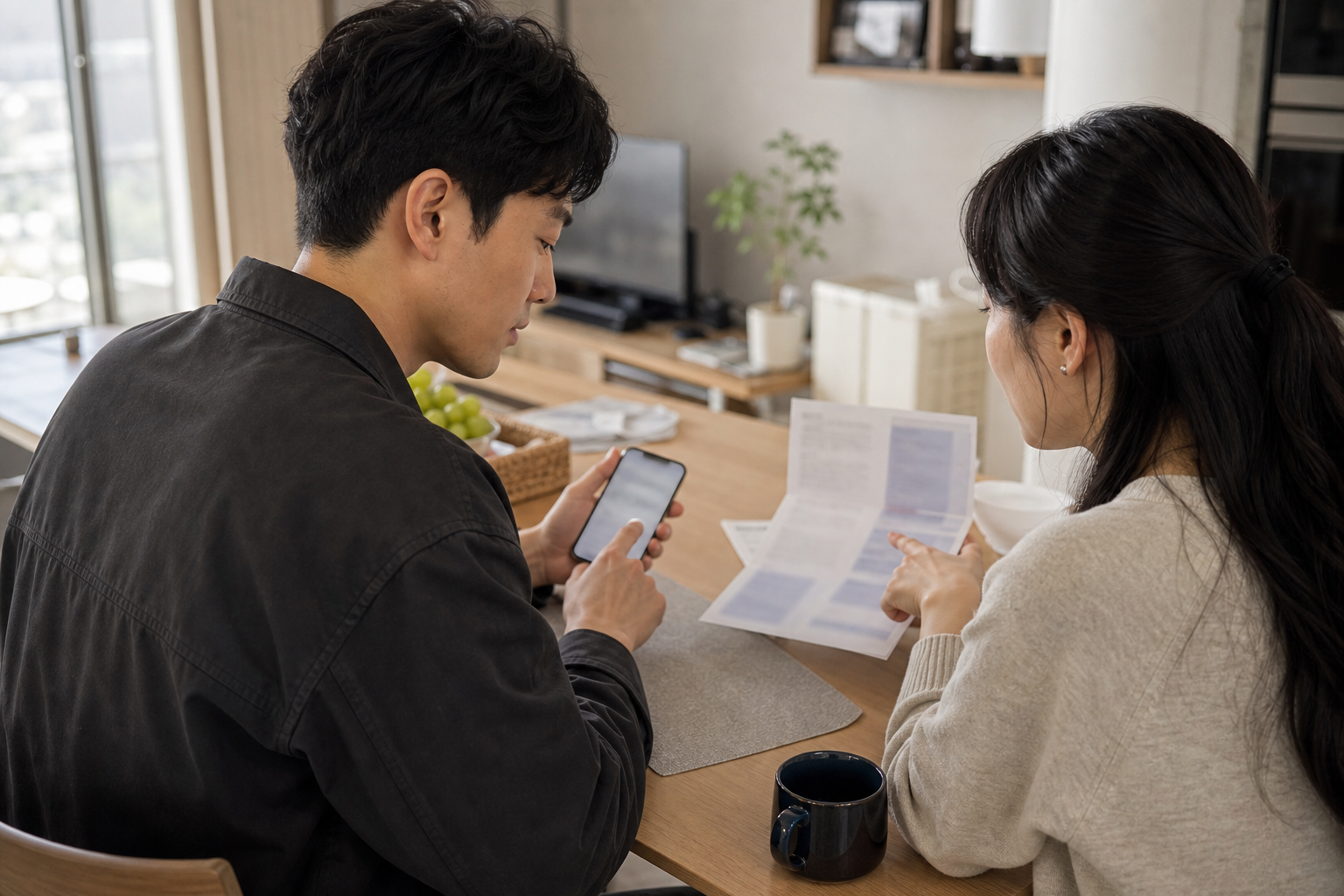 국가암검진 대상과 검사 항목 안내를 확인하는 한국 성인