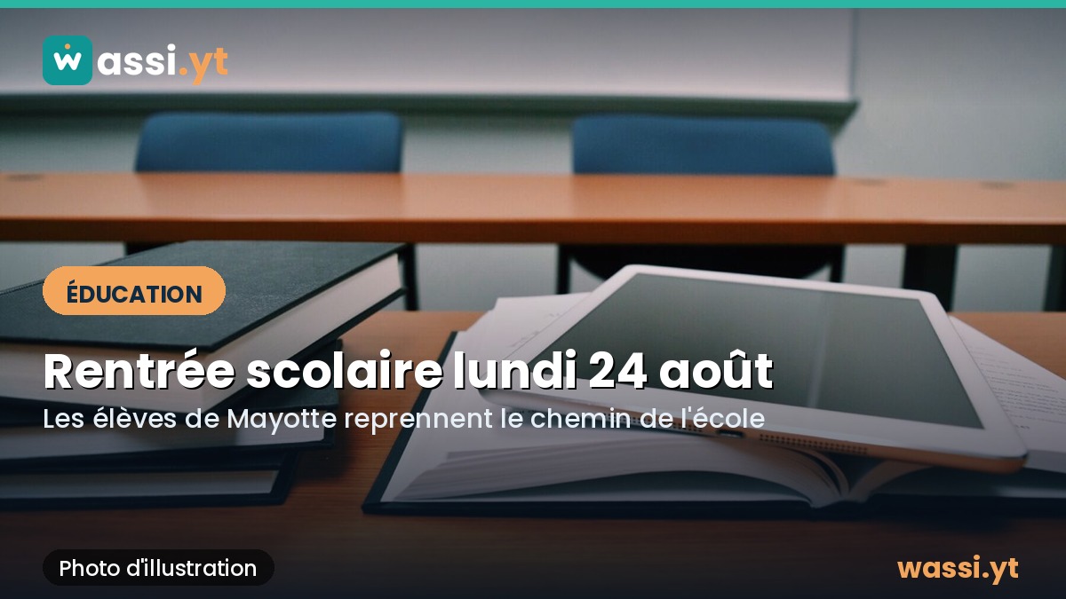 Rentrée scolaire à Mayotte : les élèves reprennent l'école ce lundi 24 août