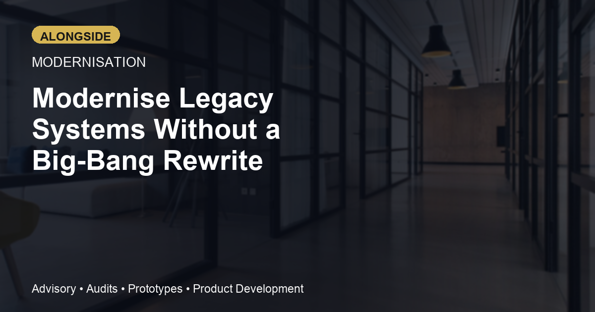 Legacy Modernization Without a Big-Bang Rewrite: The Operating Model Most Teams Actually Need