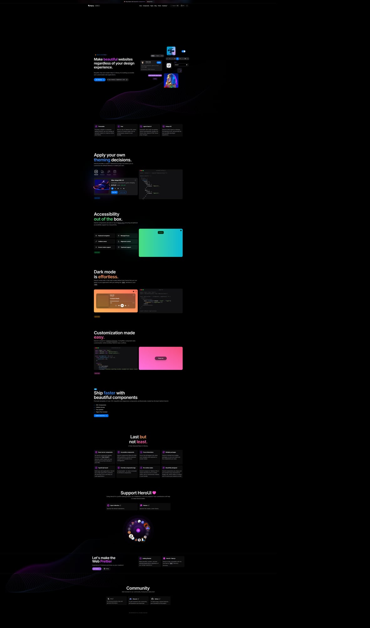 HeroUI 공식 사이트