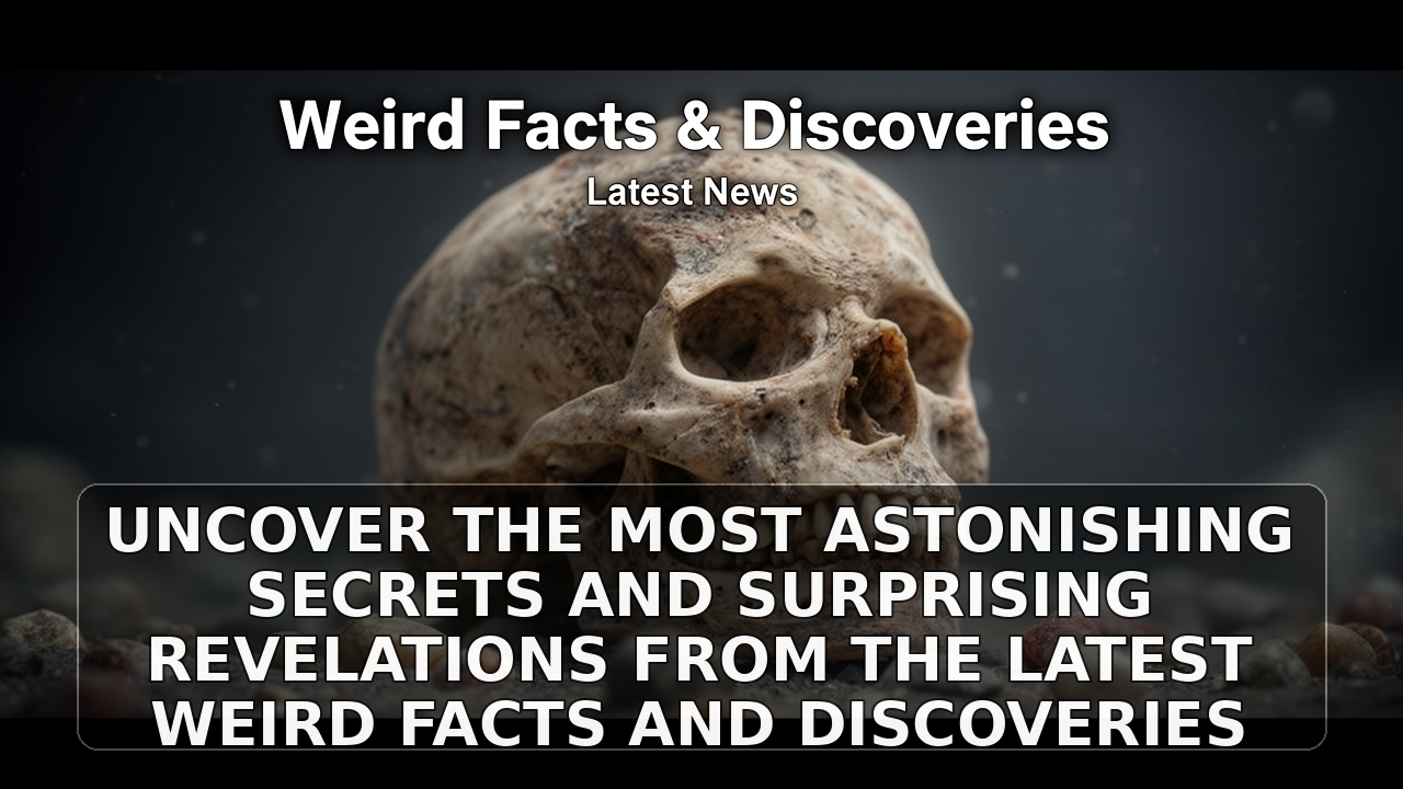 Uncover the Most Astonishing Secrets and Surprising Revelations from the Latest Weird Facts and Discoveries