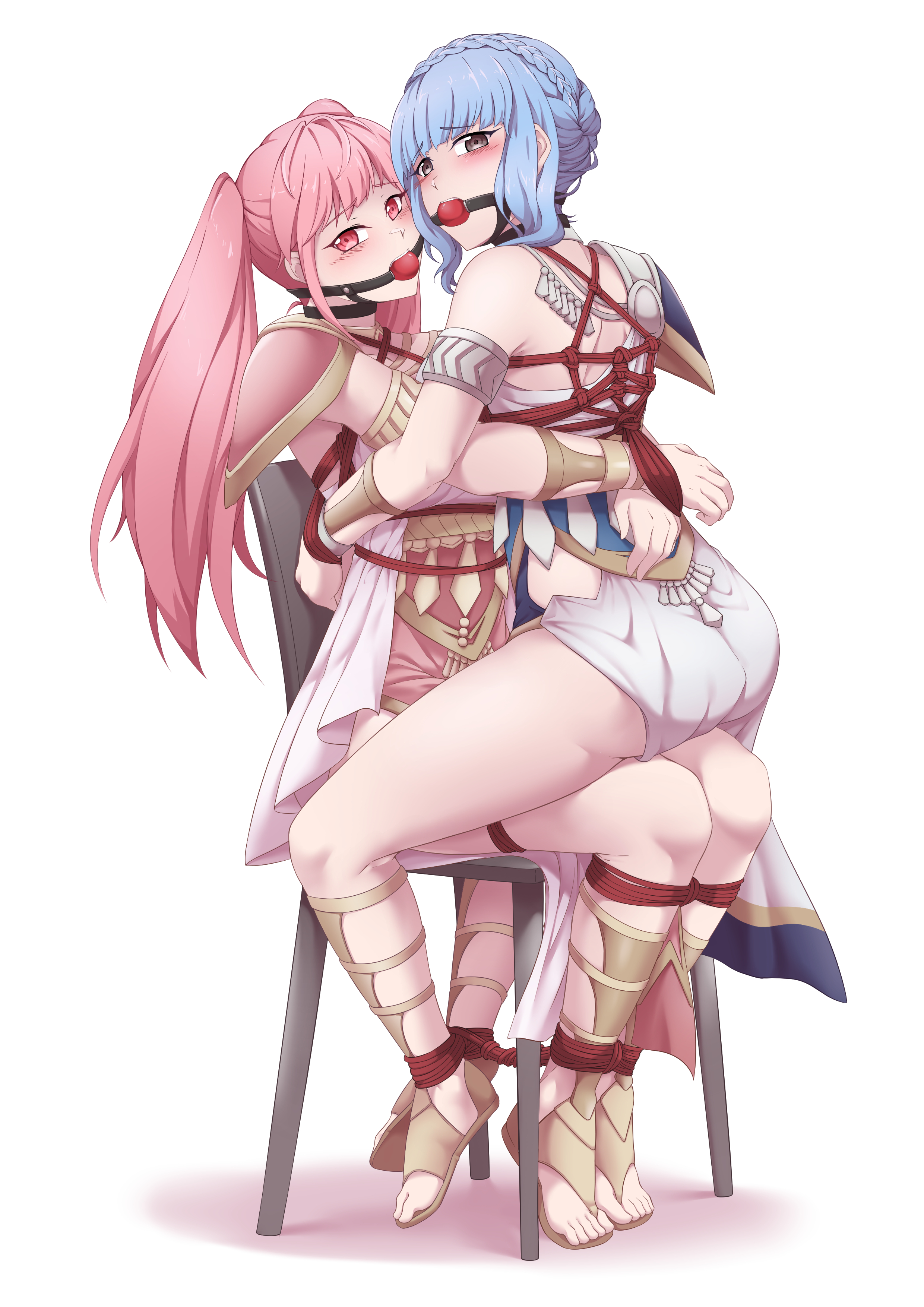 Hilda & Marianne tied up [Fire Emblem] (adzuqi)
