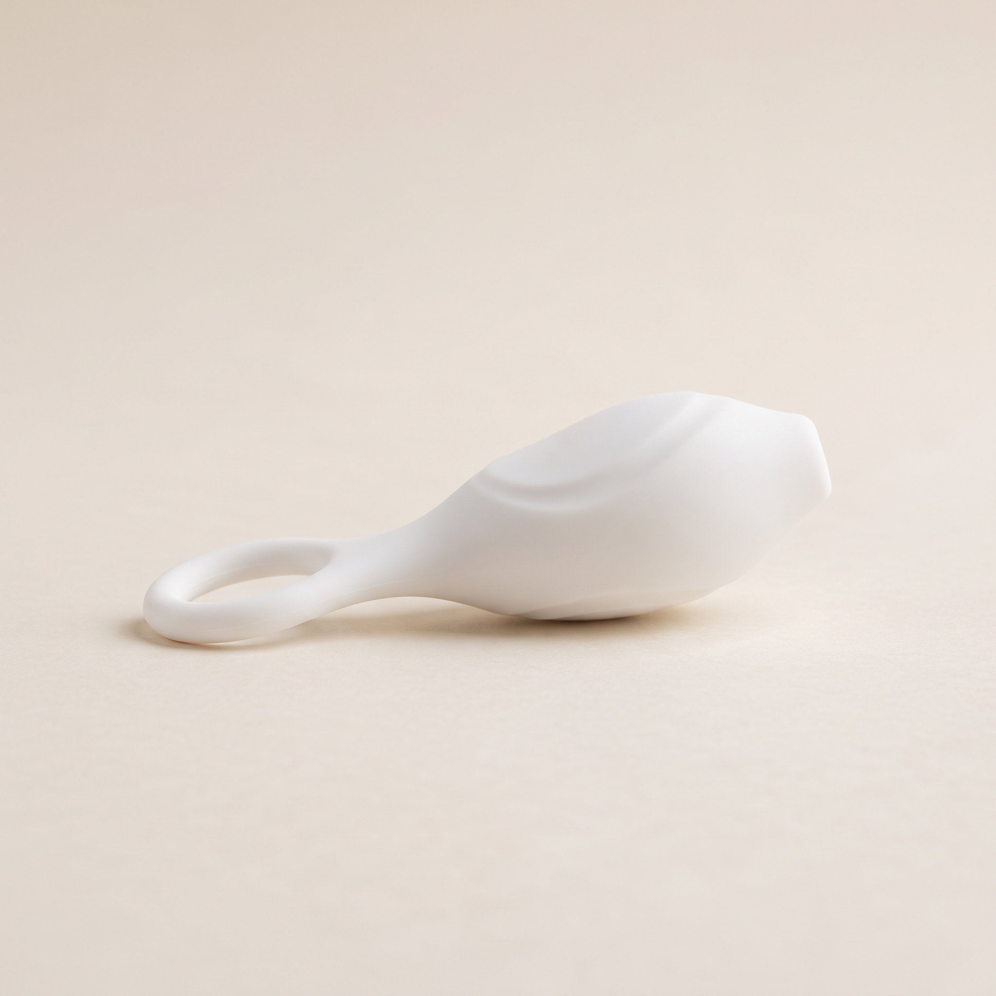 White pelvic floor kegel trainer device
