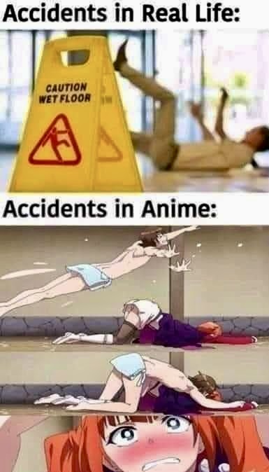 Anime wet floor