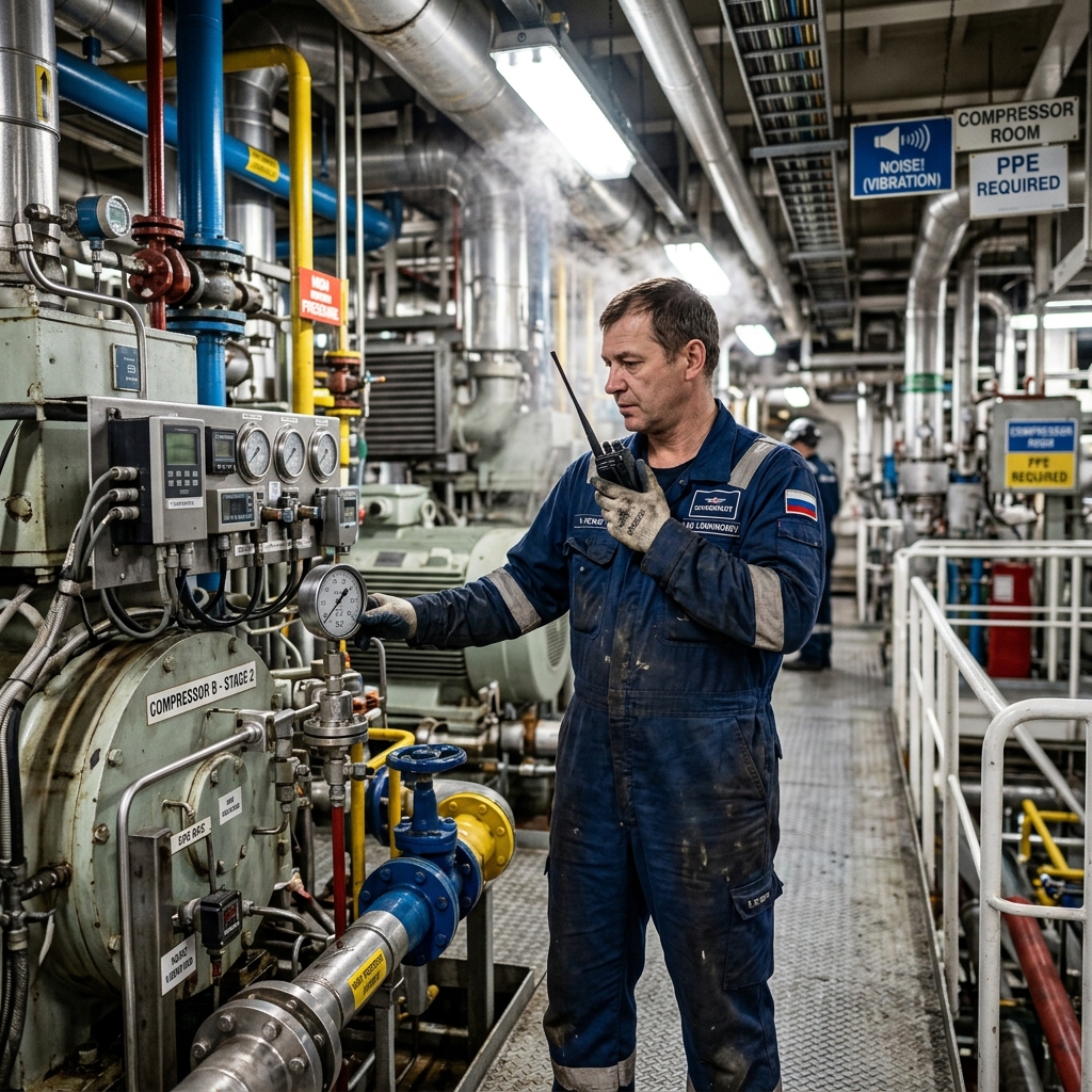 Engineer in Compressor Room