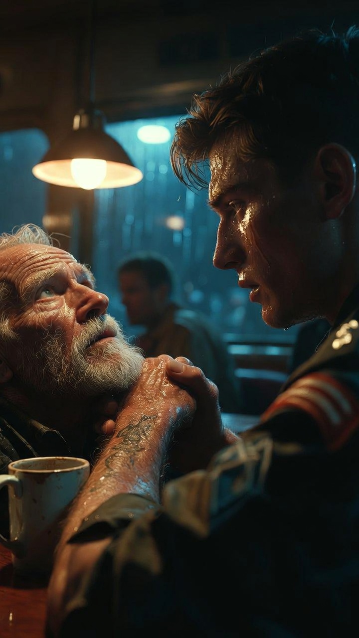 The Young Soldier Looked At The Tattoo And Realized The Homeless Veteran Had Known His Father