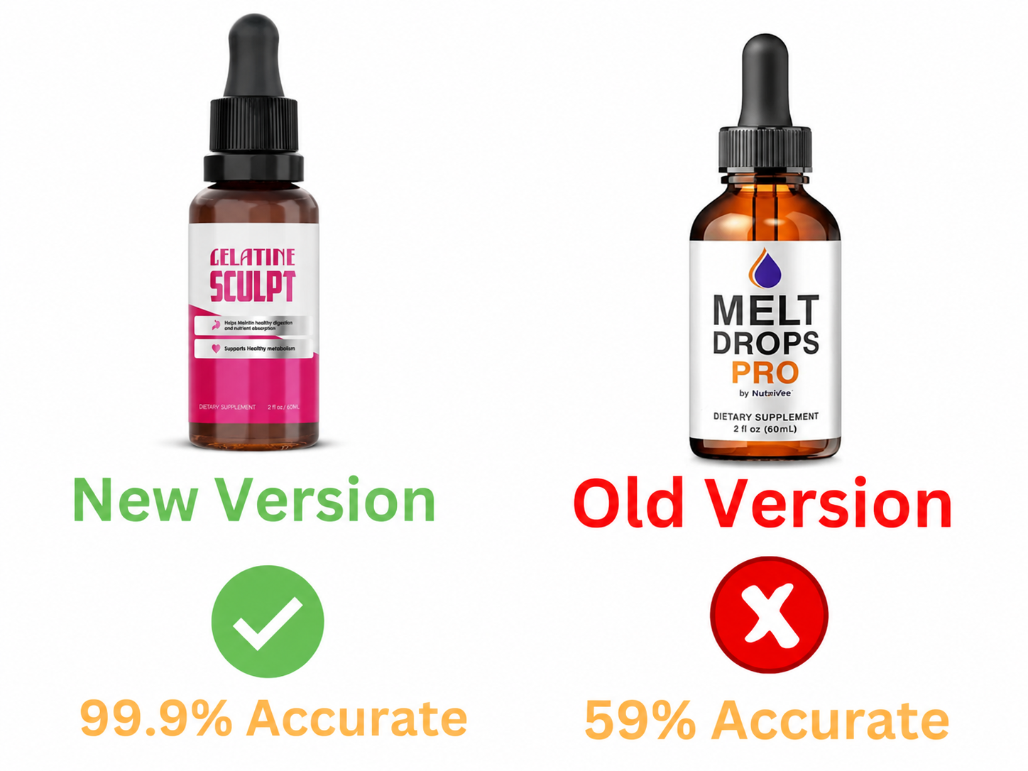 Gelatine Sculpt New Version vs Old Version comparison