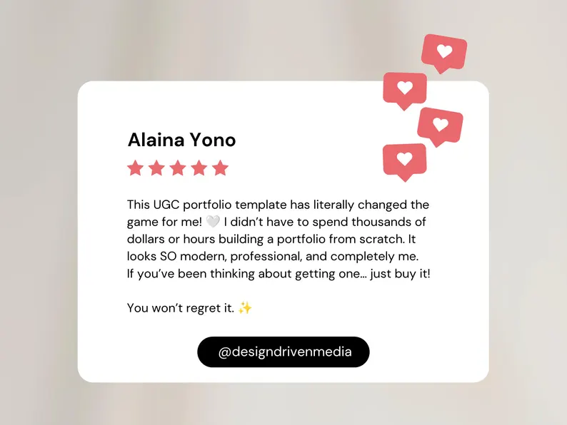 Customer Review — Alaina Yono
