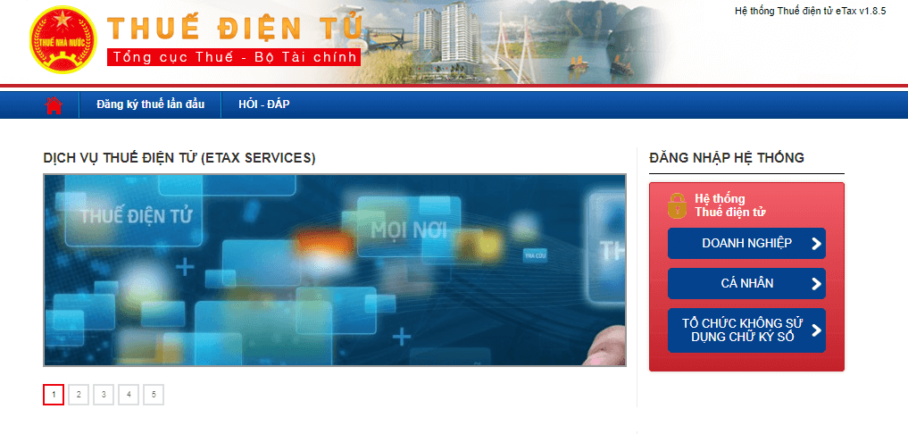 Cách báo cáo thuế online