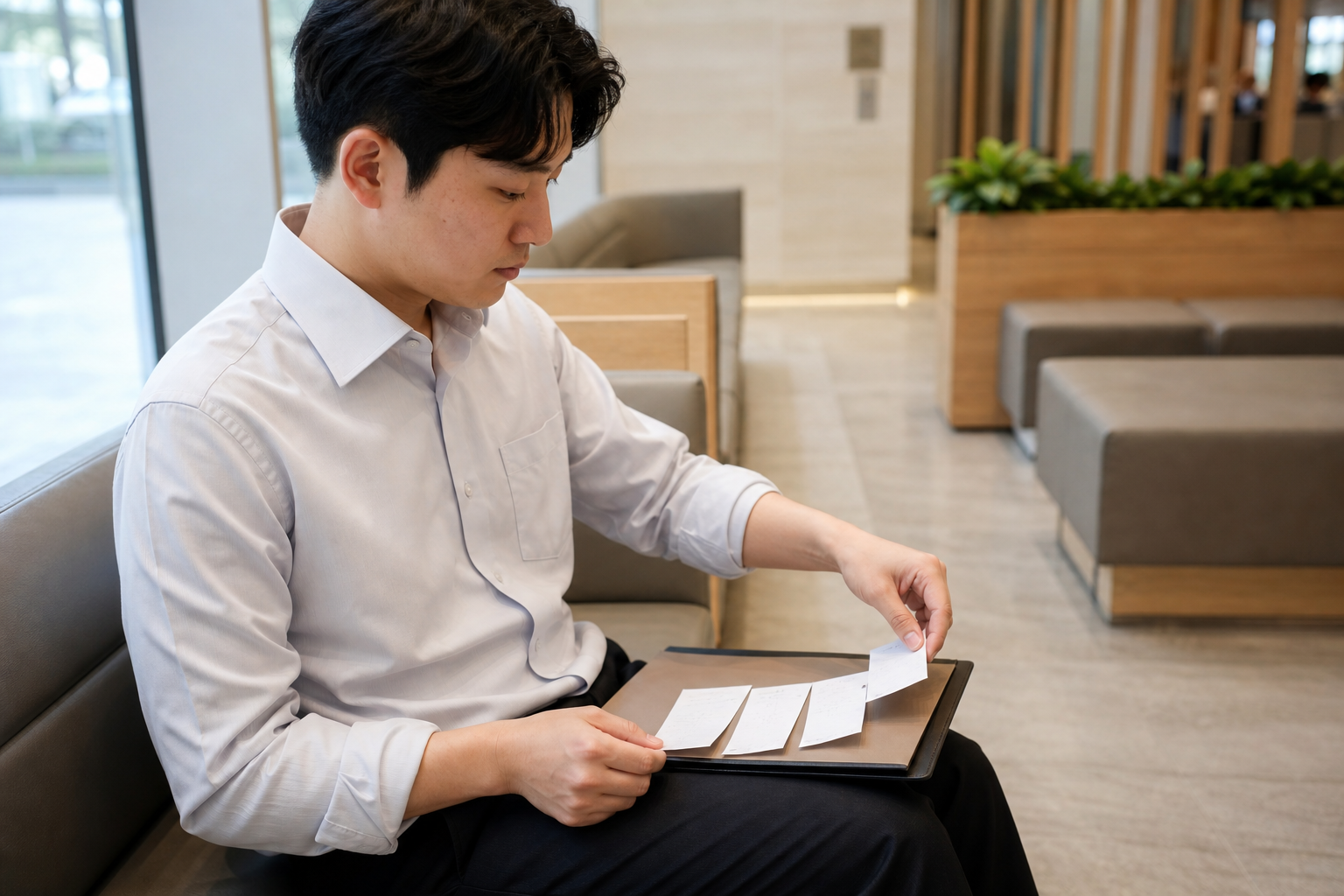 부분취소 금액이 처음 달라진 처리 단계를 찾는 장면