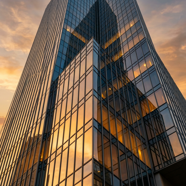 Corporate Glass Skyscraper Abstract