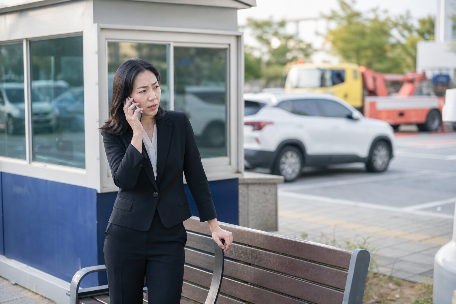 임의 수리 전에 보험가입증명서의 접수처로 연락하는 구매자