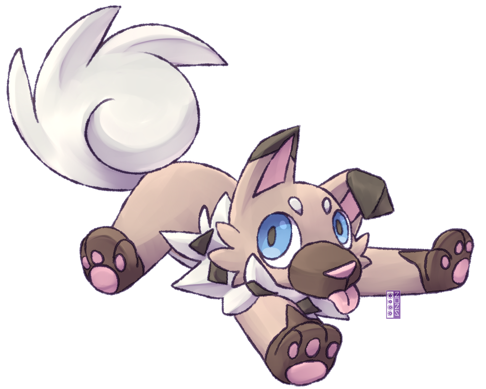 Artwork of Rockruff | ac: dualcosmog