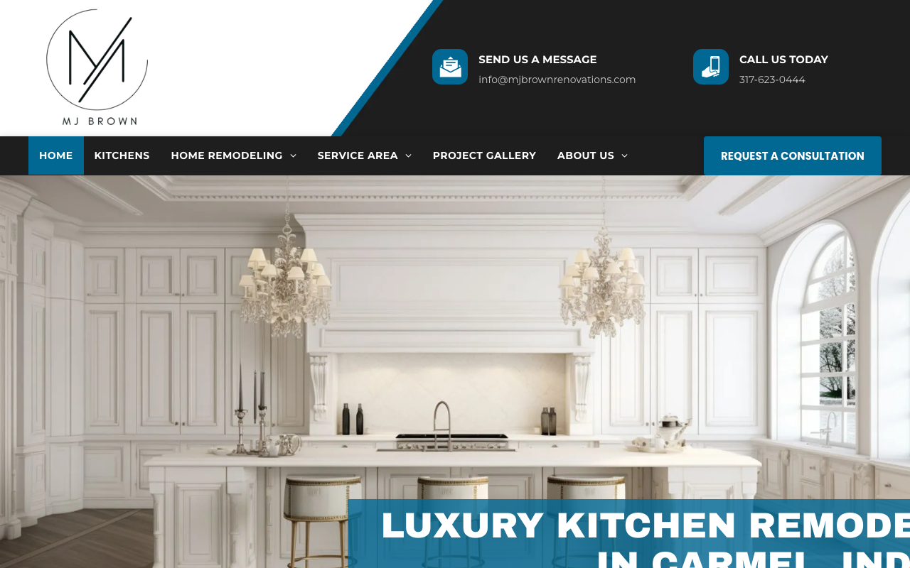 MJ Brown Renovations homepage