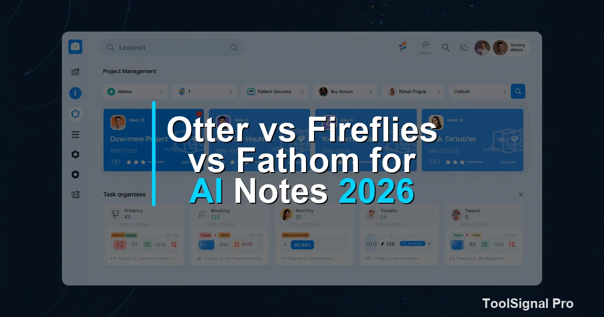 Otter vs Fireflies vs Fathom for AI Notes 2026