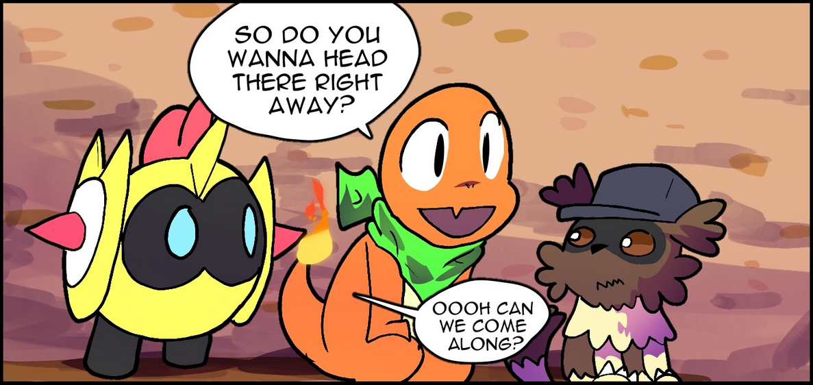 this is from a later chapter i just wanted to include that zigzagoon because i like his hat