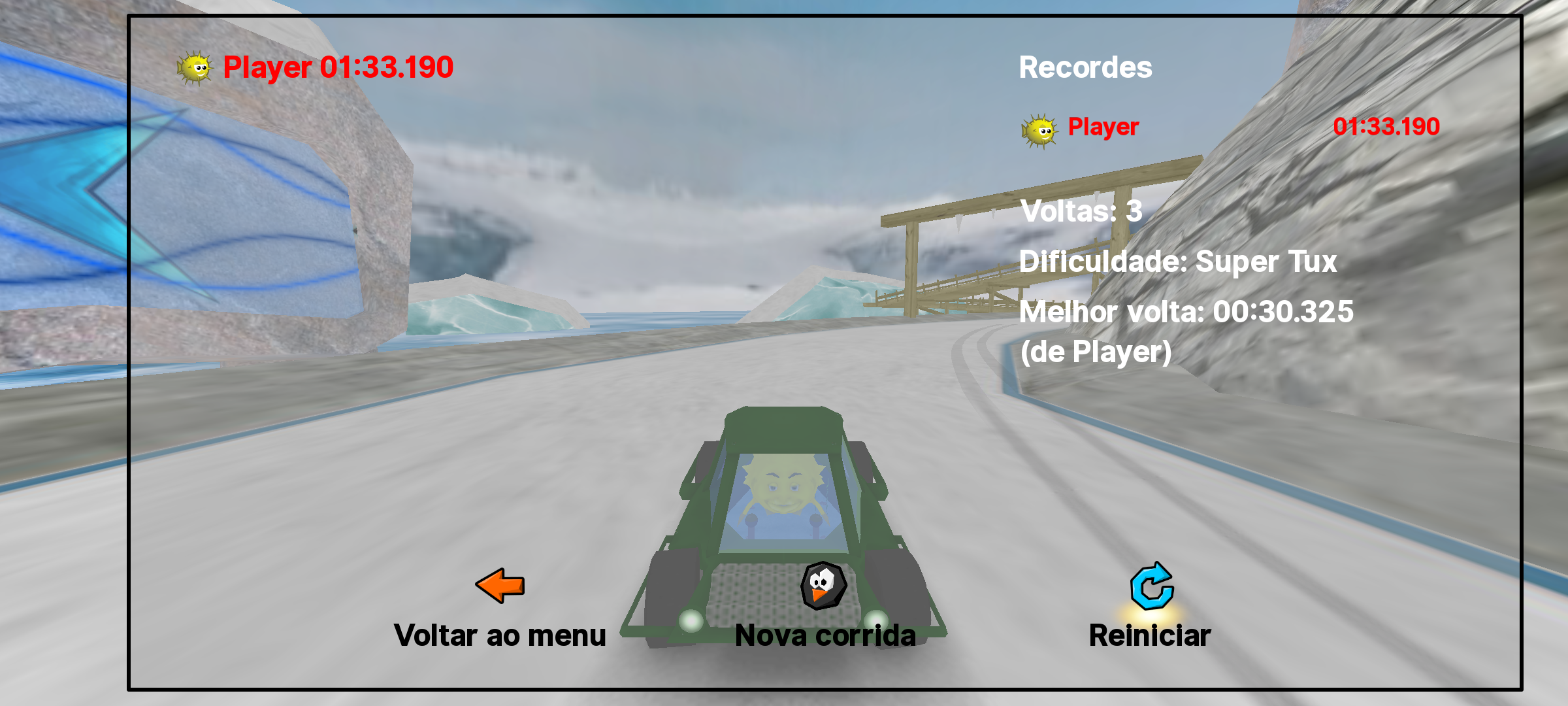 meu recorde no super tux kart 1:33:190