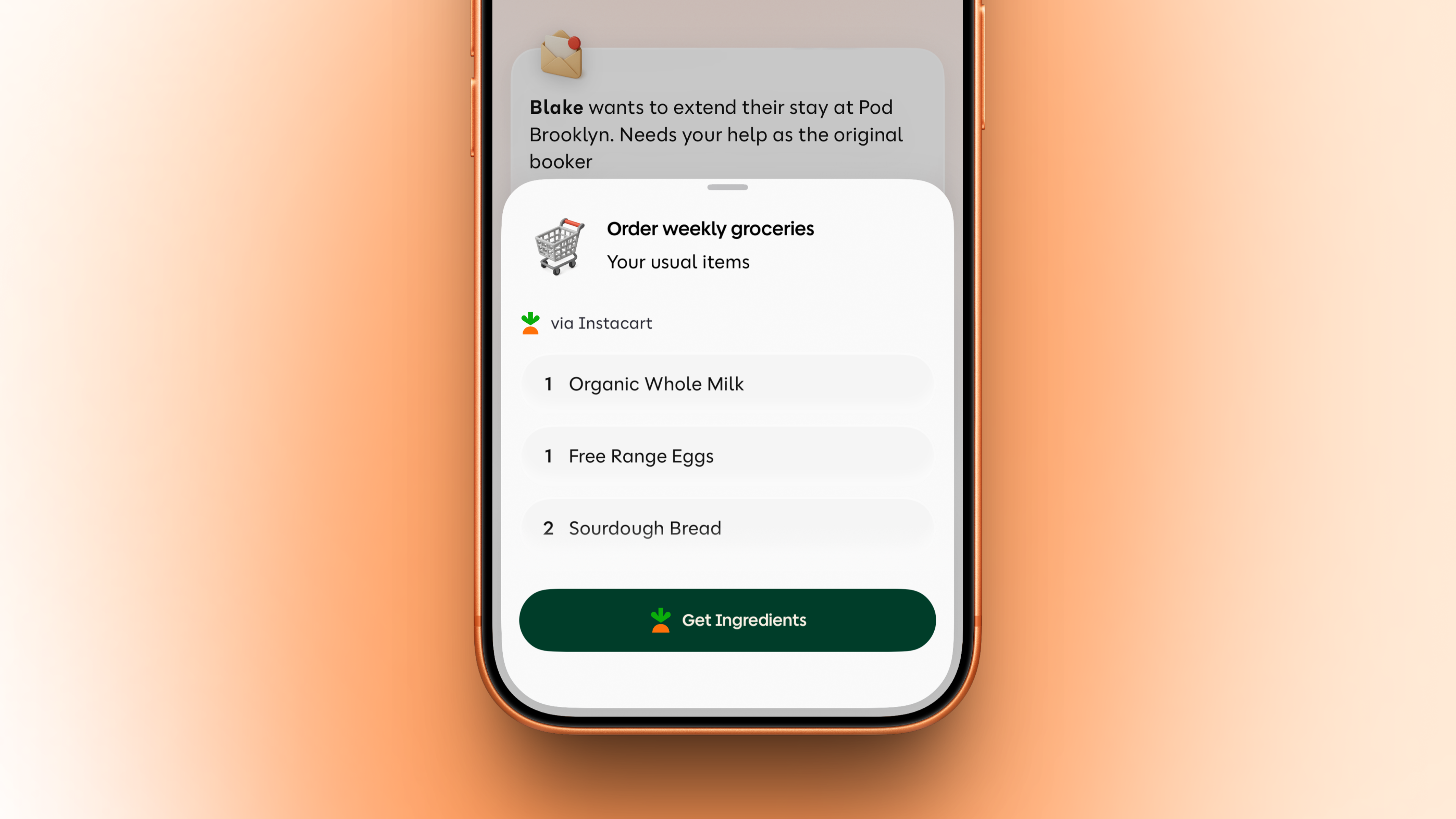 Poppy Instacart grocery action