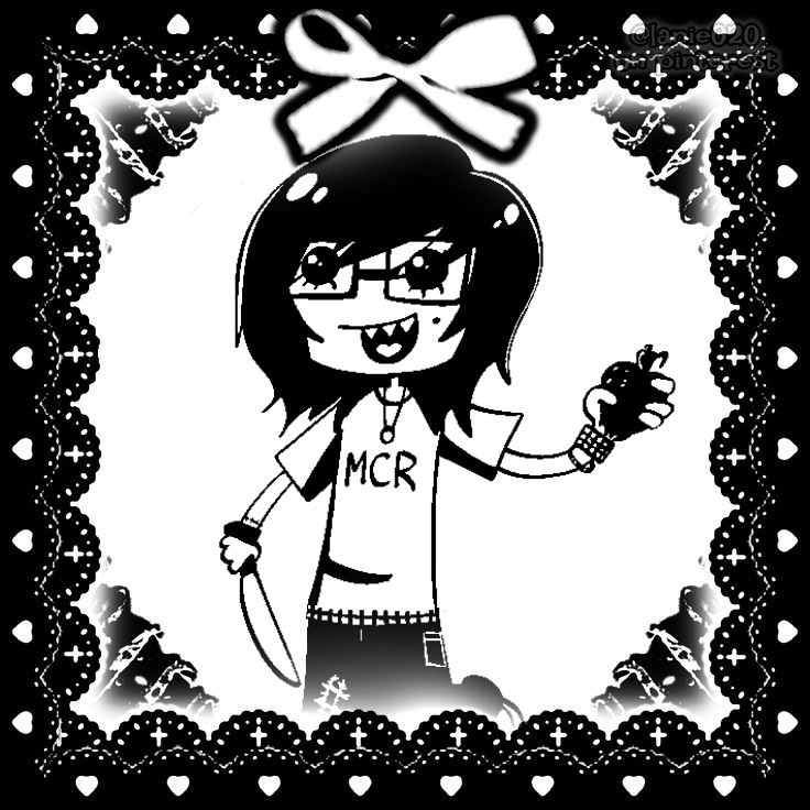 drawing made by me ; frame found on pinterest