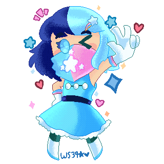 Chibi pixel art of Rigel