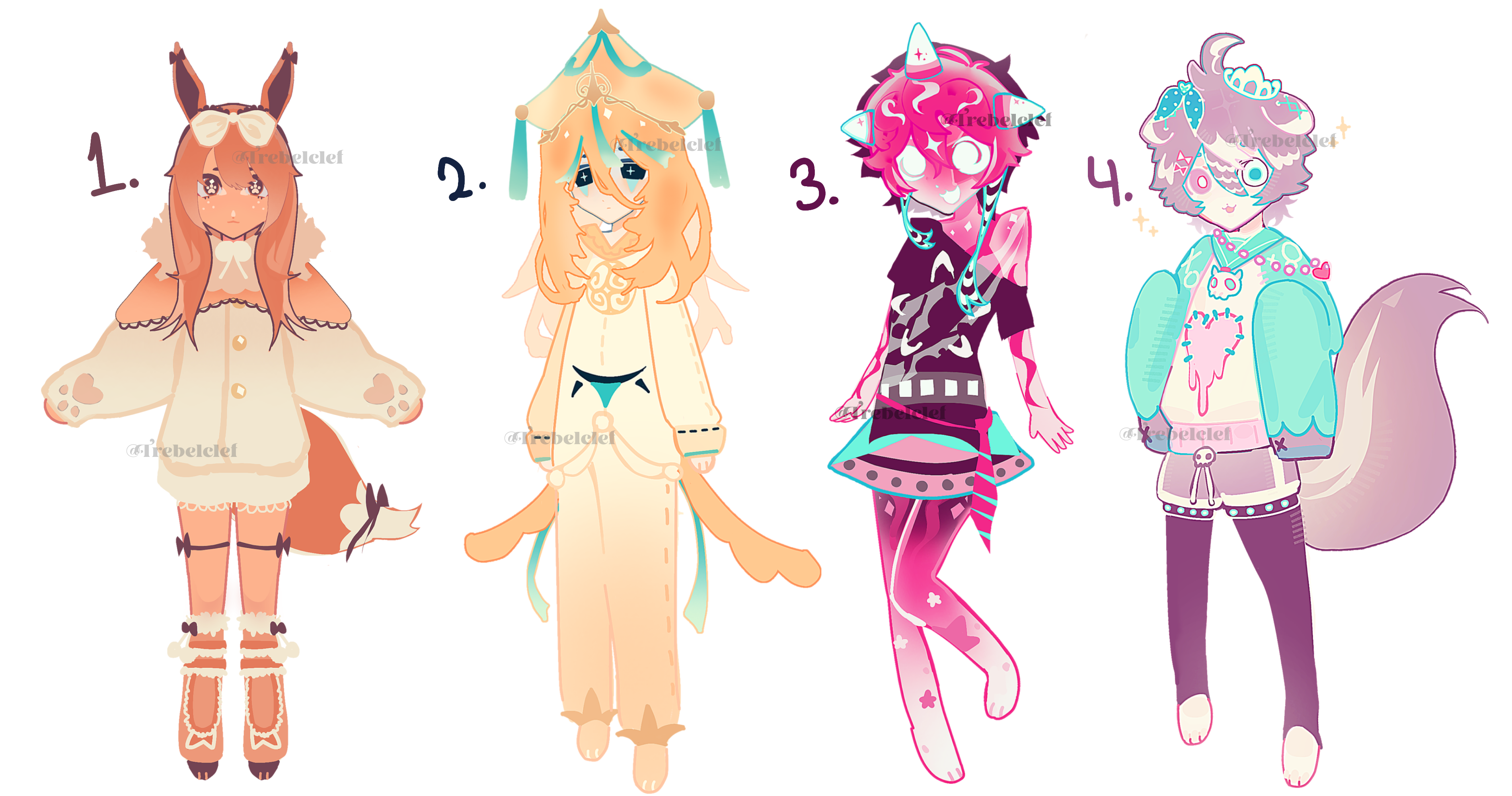 . Adopt batch | 4/4 OPEN on Toyhouse