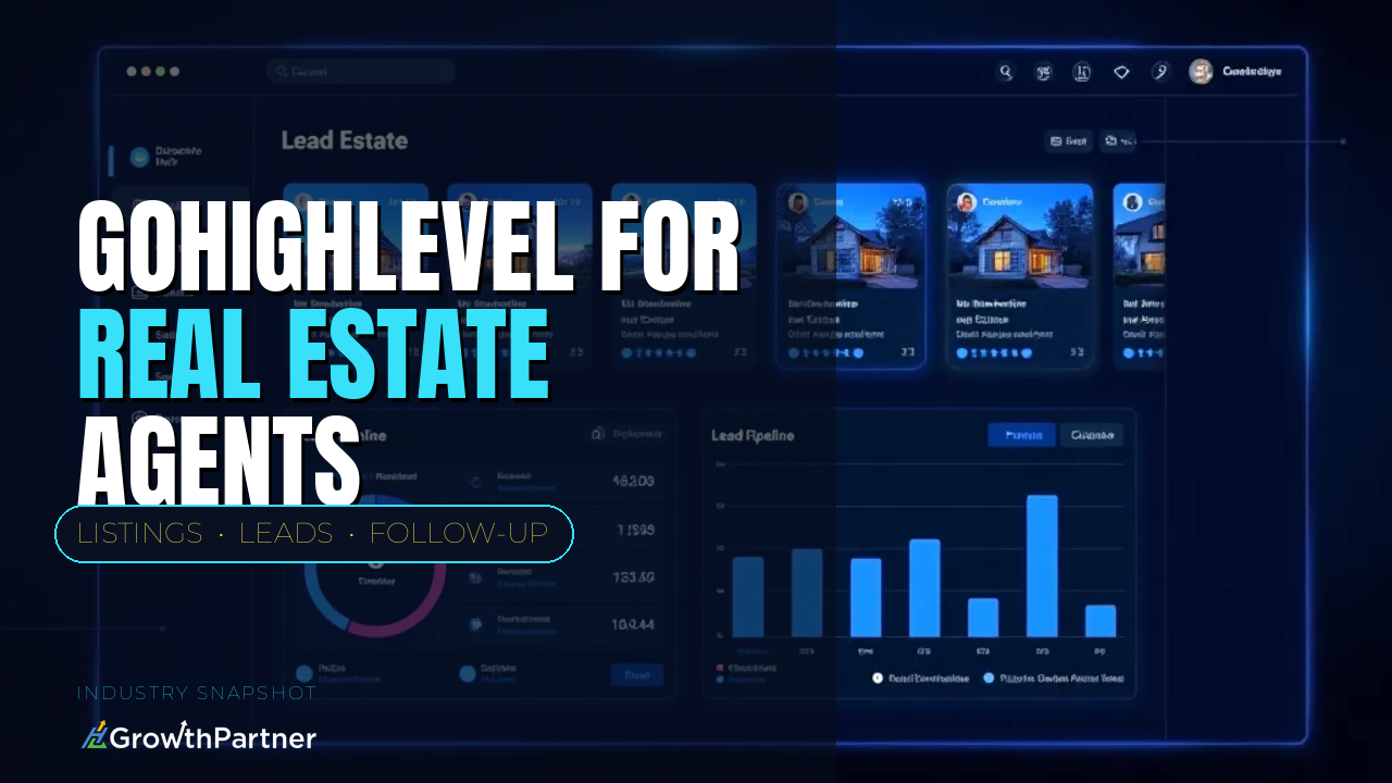GoHighLevel for Real Estate Agents: The Listing-to-Close Snapshot (2026) — HL Growth Partner, Dr Priya Jaganathan