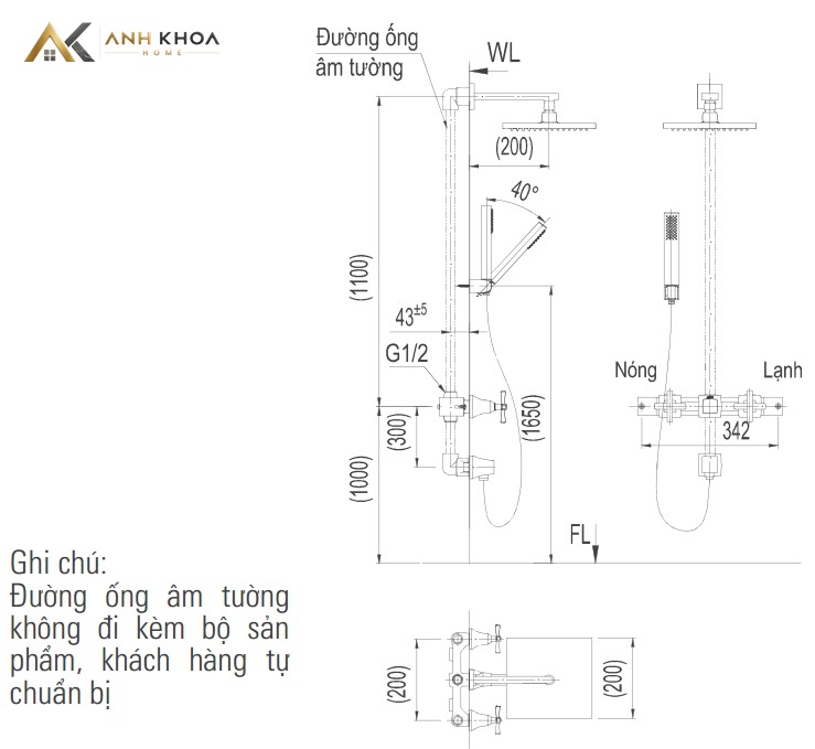 ban ve sen tam am tuong INAX BFV-81SEHW