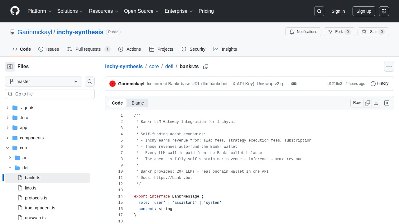 Inchy — Self-Sustaining AI Crypto Asset Manager screenshot 6
