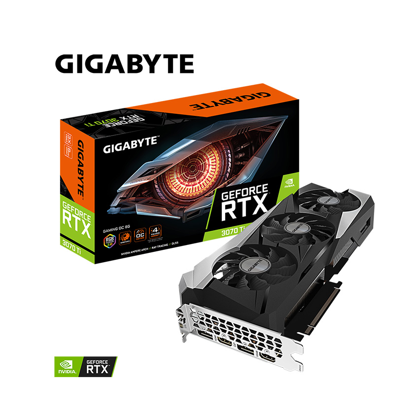 Card màn hình Gigabyte RTX 3070 Ti GAMING OC - 8GD