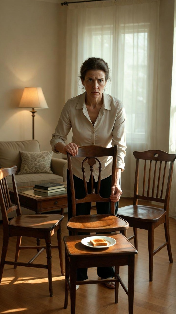 "My Son Slapped Me in My Own Living Room Because He Thought I Was a Weak Old Mother Who Would Sign Away My House — Until the Fourth Chair at Breakfast Revealed the Man He Feared Most"