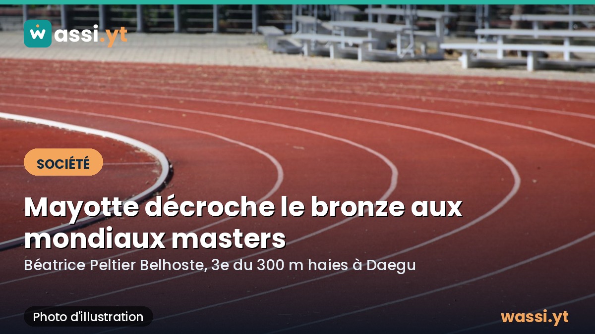 Athlétisme : la Mahoraise Béatrice Peltier Belhoste décroche le bronze aux mondiaux masters
