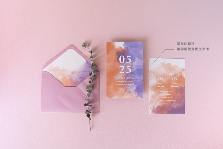 婚卡喜帖 - 文青水彩 商品圖5