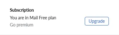 Zoho Mail Free Plan