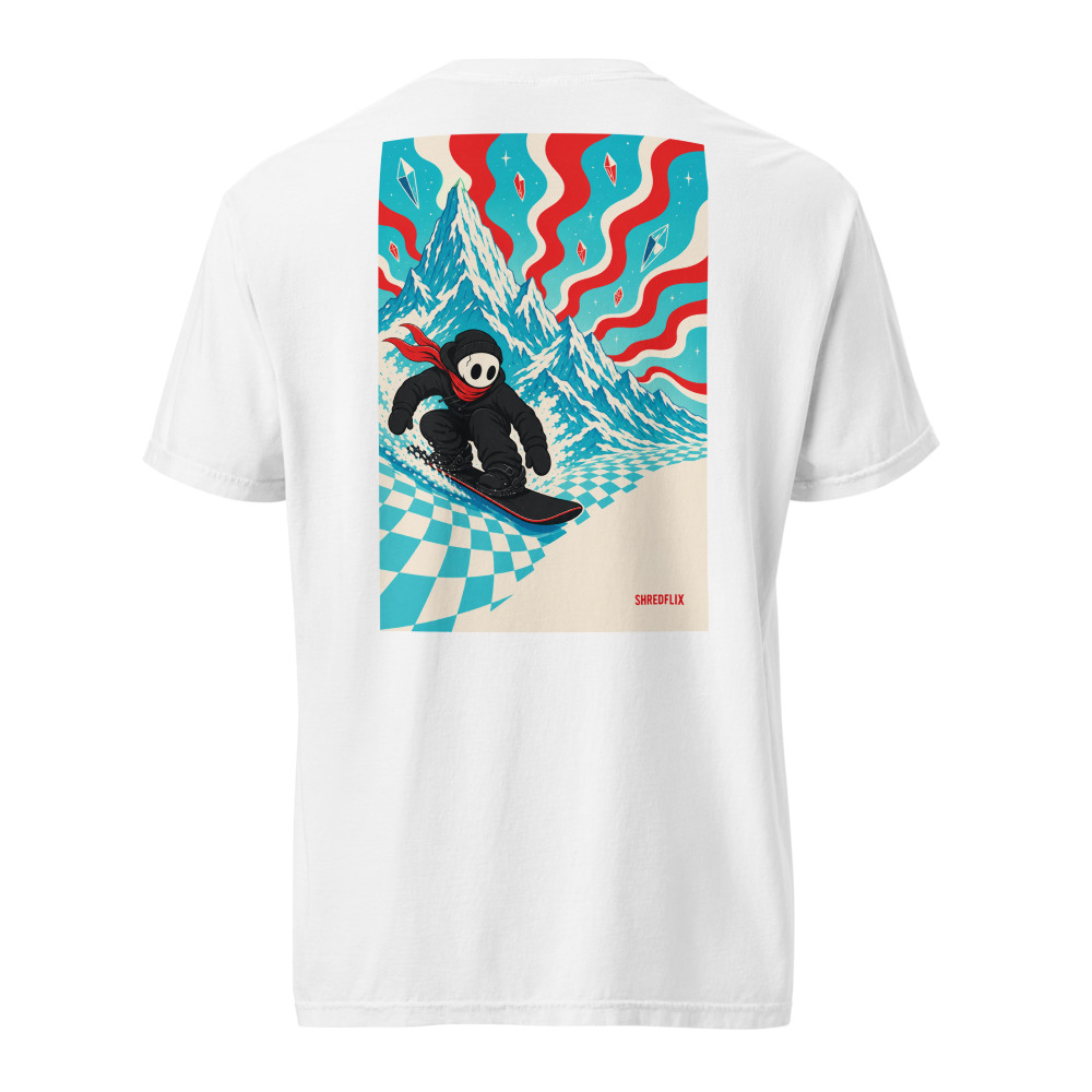 Shredflix Snowboard Skeleton Tee