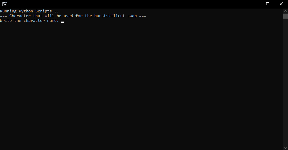 Burst Skill Cutscene Swapper terminal