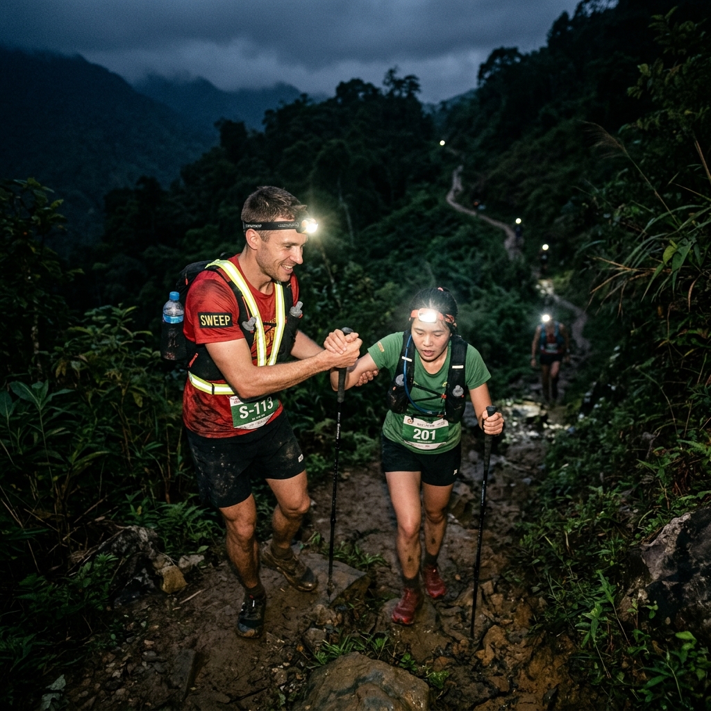 Sweeper ultra trail marathon núi rừng Việt Nam