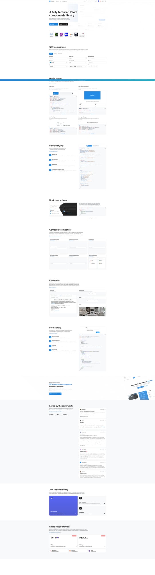 Mantine 공식 사이트