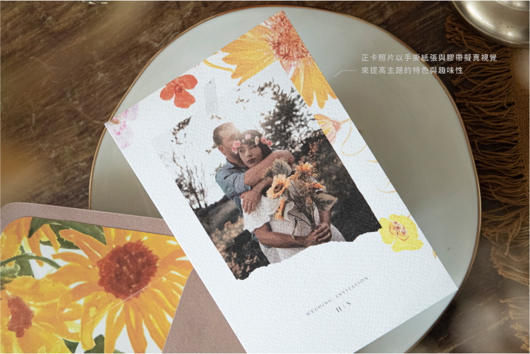 婚卡喜帖 - 鄉芬花園 商品圖4