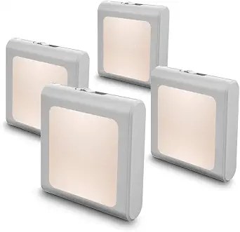MAZ-TEK Plug-in Dimmable Night Light, 4-pack